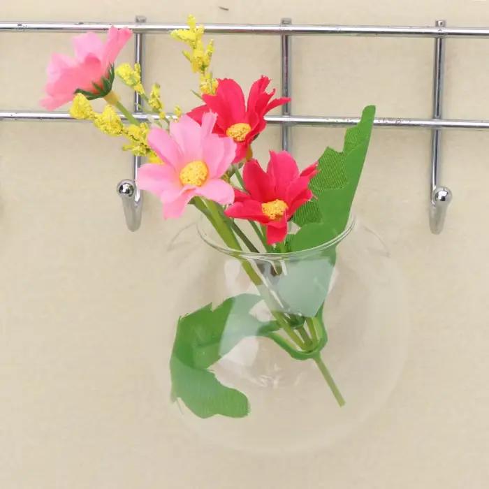 Vase en verre à suspendre au mur