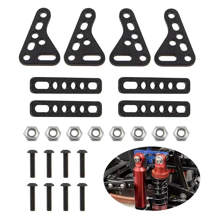 Support d'amortisseur Double en aluminium, pour Traxxas TRX4 TRX6 Axial SCX10 II 90046 90047 D90 D110 1/10 RC, accessoires de voiture sur chenilles