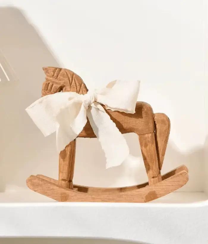 Heirloom – cheval à bascule en bois sculpté à la main