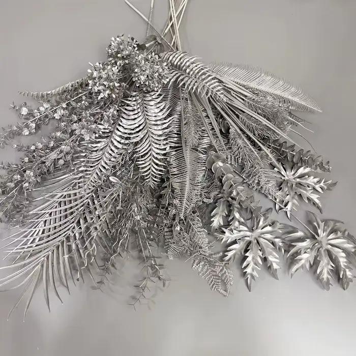 Matériaux d'arrangement de fleurs série argent