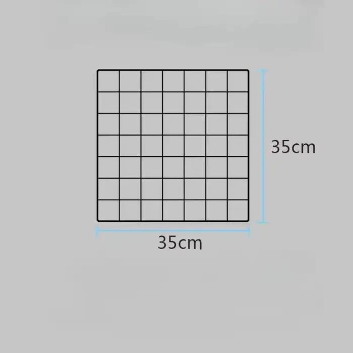 Support de rangement créatif en métal avec base pour panneau grillagé, présentoir de bureau pour grille de présentation