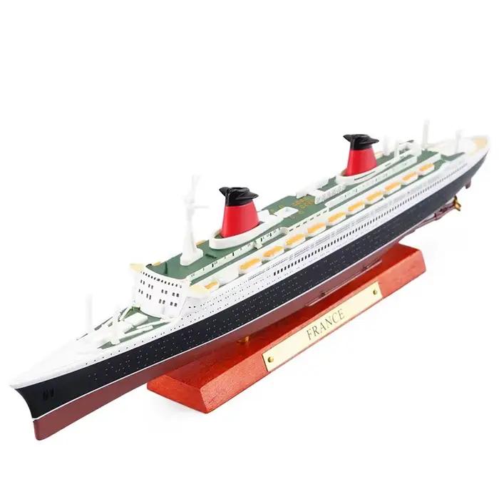 Maquette de bateau en alliage de luxe classique ornements titanic lusitania normandie hmhs britannic bateau à vapeur pour décoration intérieure cadeau occasionnels