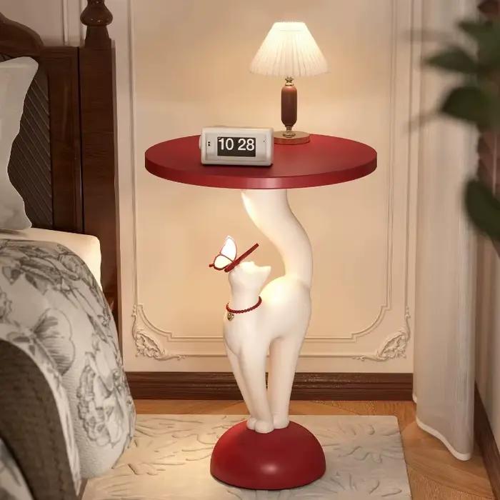 Table d'appoint Designer Coffee Cat Cut Dopamine