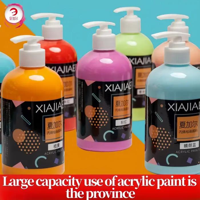 500 ml/xiajiaer bouteille peinture acrylique imperméable rapide graffiti plâtre poupée textile peinture intérieure peinture acrylique