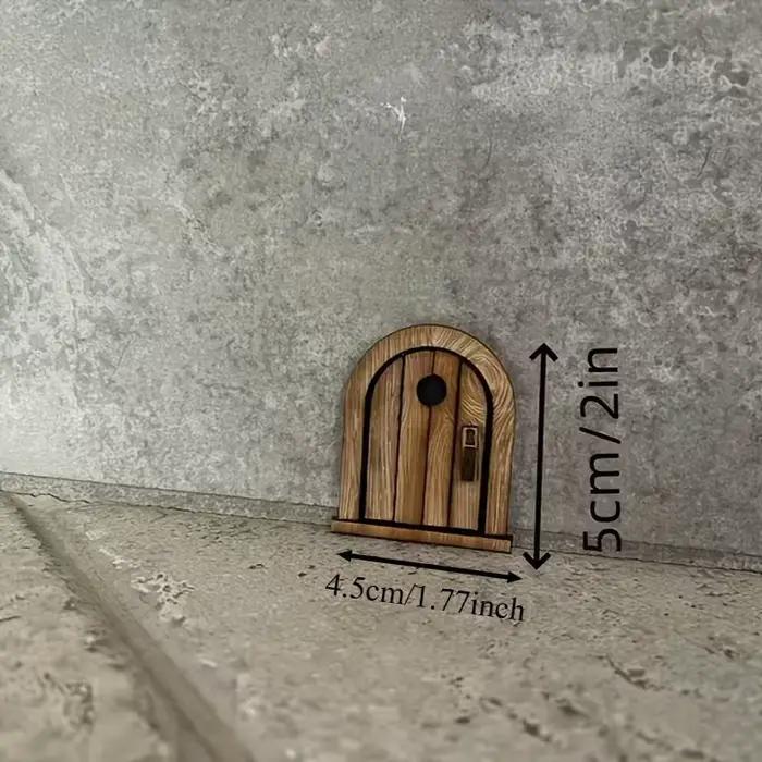 Décoration murale en bois fait main en forme de trou de souris - Style rétro - Art mural