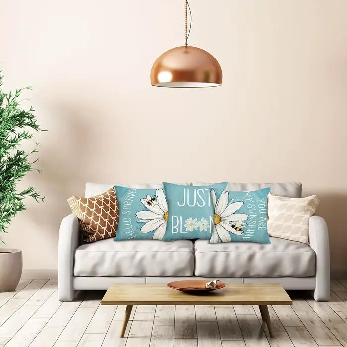 Housse de coussin en Polyester avec fermeture éclair