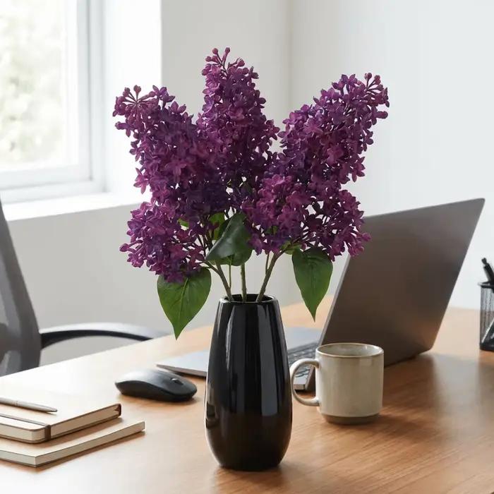 Branche de lilas artificielle réaliste