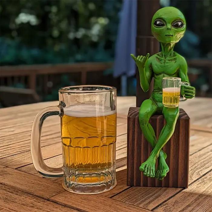 Statue d'alien en résine