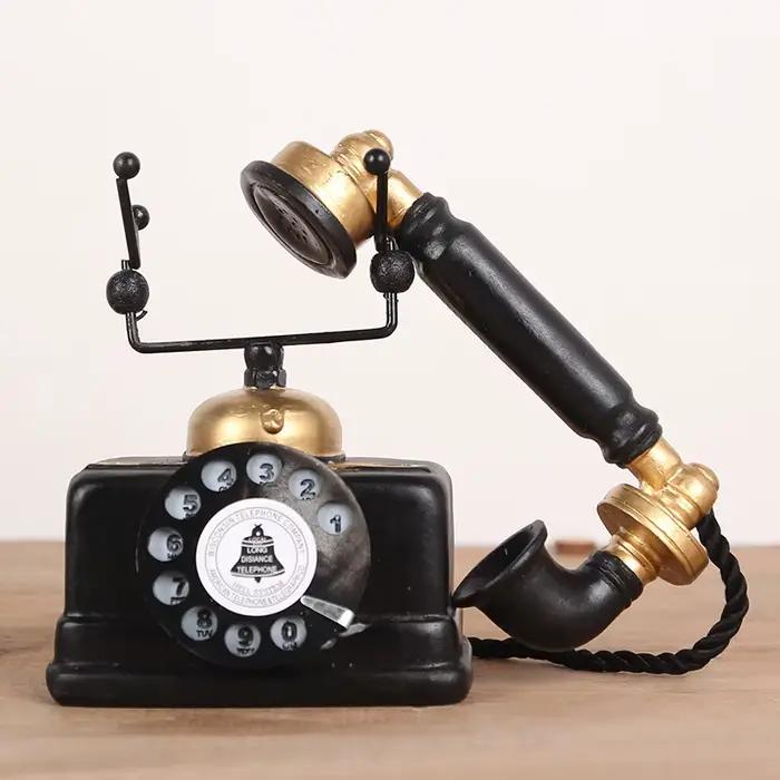 Ornement de modèle de téléphone rétro pour la décoration de la maison