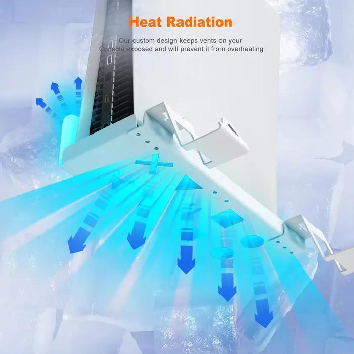 Support mural/de rangement pour console et manette PS5, livré avec un câble de charge pour manette, accessoire de jeu.