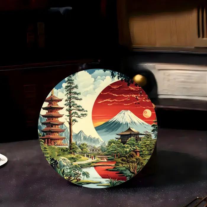 Décoration murale japonaise vintage 1 pièce - Mont Fuji
