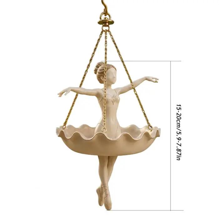 Pot de fleurs suspendu danseuse de ballet jardinière décorative pour plantes d'intérieur extérieur support original cadeau pour amateurs de danse