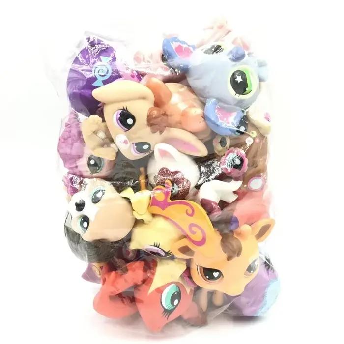 Figurines originales LPS pour animaux de compagnie, 10 pièces/lot, figurines mignonnes chat et chien, jouet bobblehead, chaton, collie, spaniel