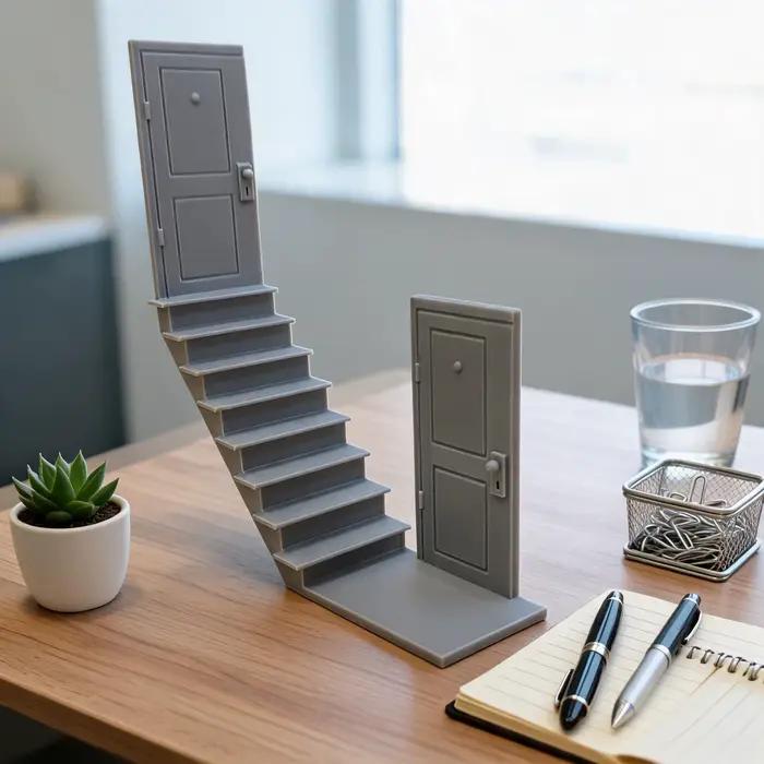 Mini-escalier miniature pour dioramas et scènes de maison de poupée