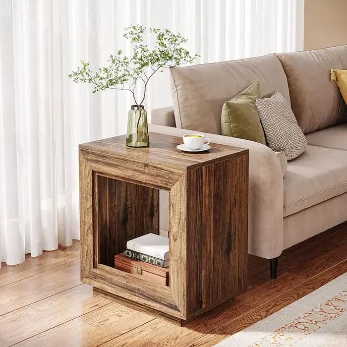 Table basse en bois, Table d'appoint moderne multifonction