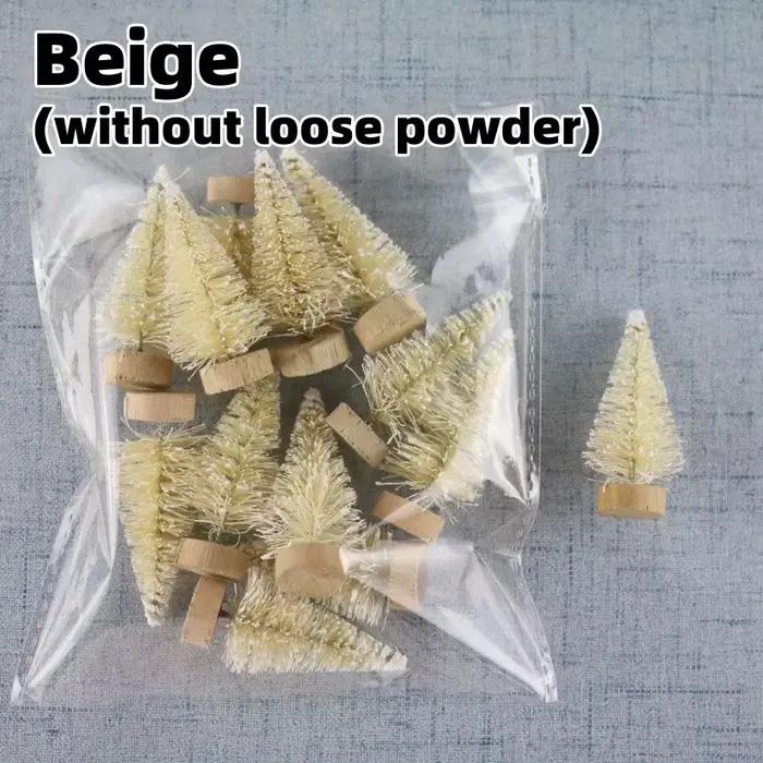 12 pièces/lot bricolage Mini arbre de noël petit pin Mini arbre décoration de fête cadeau de noël décor de bureau