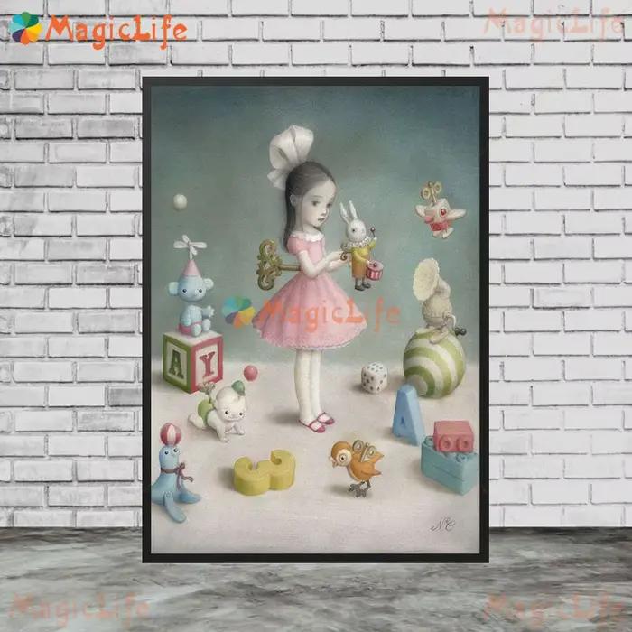 Images murales de poupée cadeau pour bébé fille