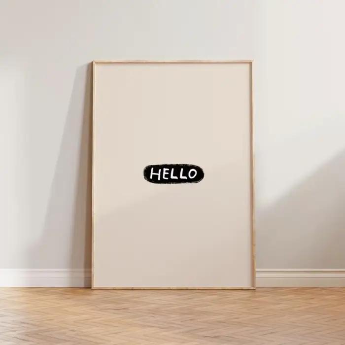 1pc Art mural de couloir sans cadre