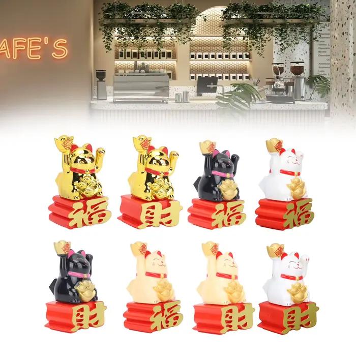 Ornement de chat chanceux bras agitant attirer la richesse pour bureau voiture boutique occasions spéciales cadeau prière à la maison ouverture de magasin