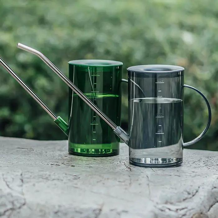 Arrosoir d'intérieur 1L en plastique transparent à long bec pour plantes en pot
