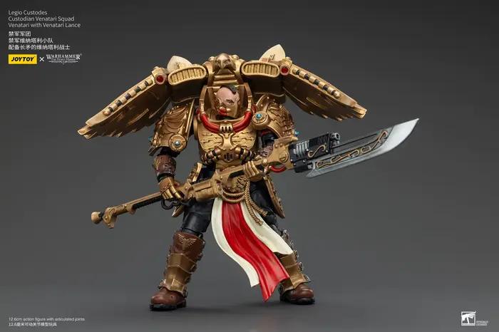 【Accessoires】Figurines d'action Joytoy Warhammer 1/18 Legio Custodes Custodian Venatari Squad Venatari avec lance Venatari, modèle de jouet