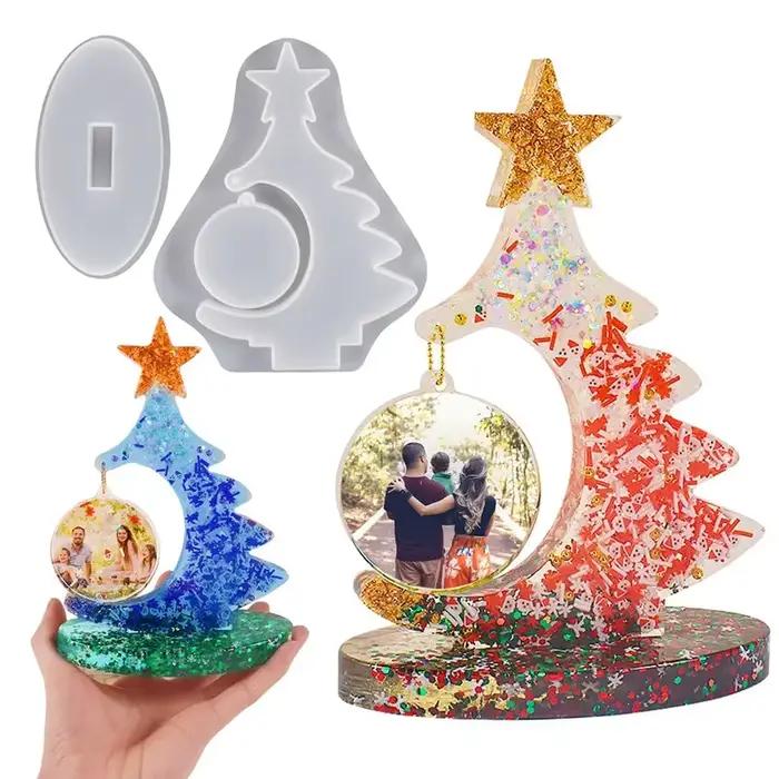 Moule de cadre photo en silicone pour arbre de Noël