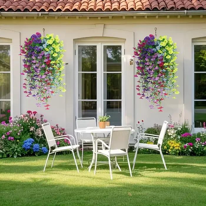 Fleur artificielle nouvelles fleurs et plantes suspendues artificielles décoration de pâques 2025 résistant aux UV