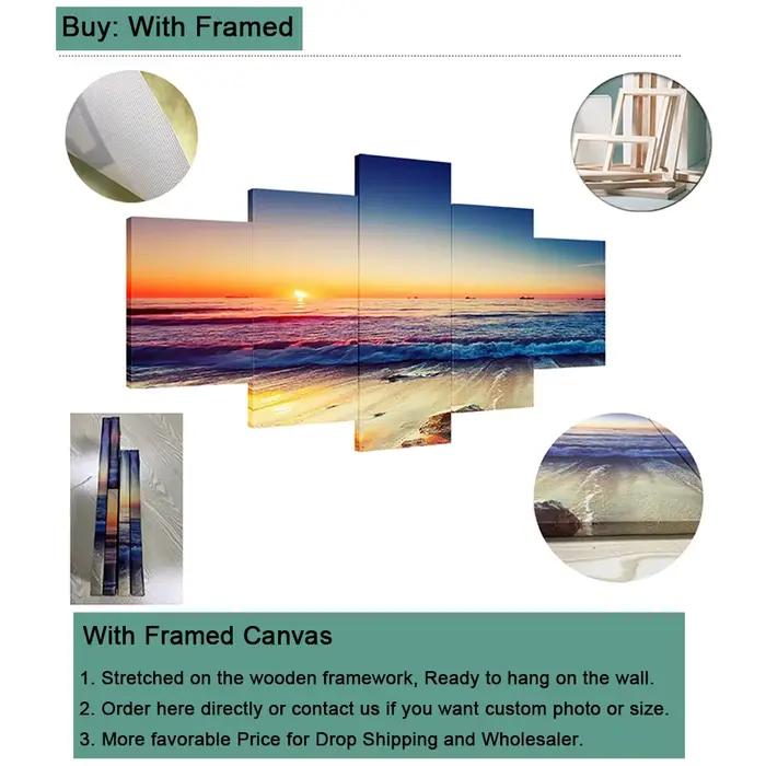 Lot de 5 tableaux muraux sur toile
