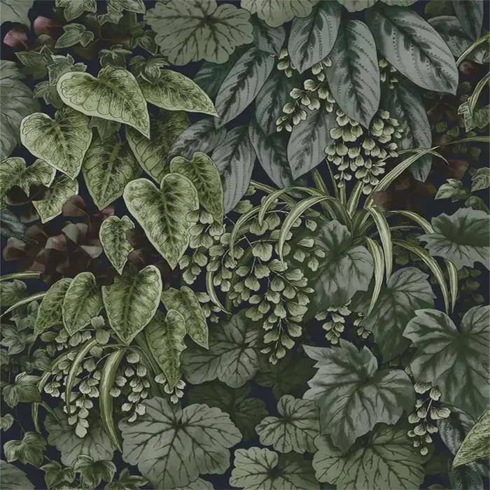 Papier peint personnalisé en forme de feuille de fleur et de plante nordique moderne pour salon, chambre à coucher, cuisine et étude, résistant à l'humidité, anti-statique, isolation thermique, facile à nettoyer