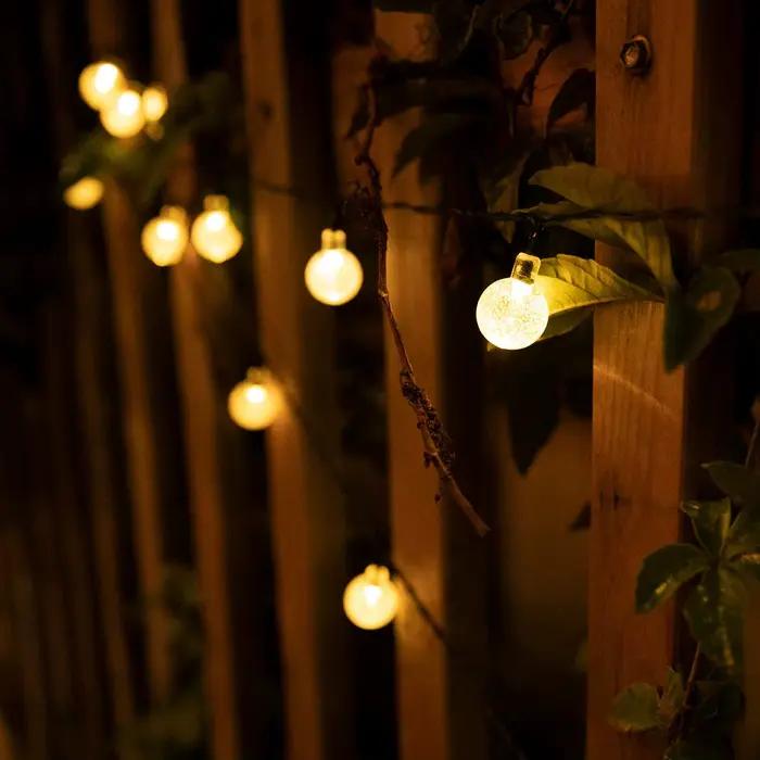 Guirxiété Lumineuse Solaire en Clip pour Décoration Extérieure