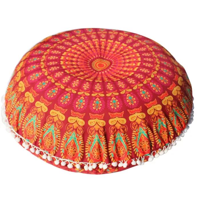Taie d'oreiller à motif rond de 80CM