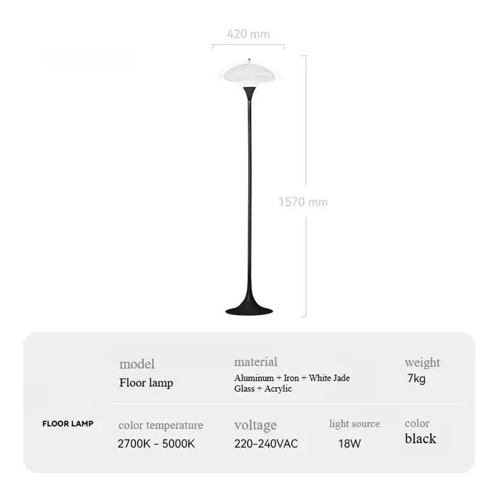 Lampadaire minimaliste moderne pour chambre salon canapé chevet debout éclairage ambiant décoratif luminaire créatif