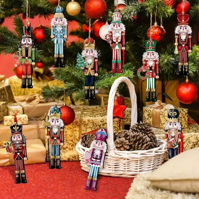 Ensemble décoratif casse-noisette en bois