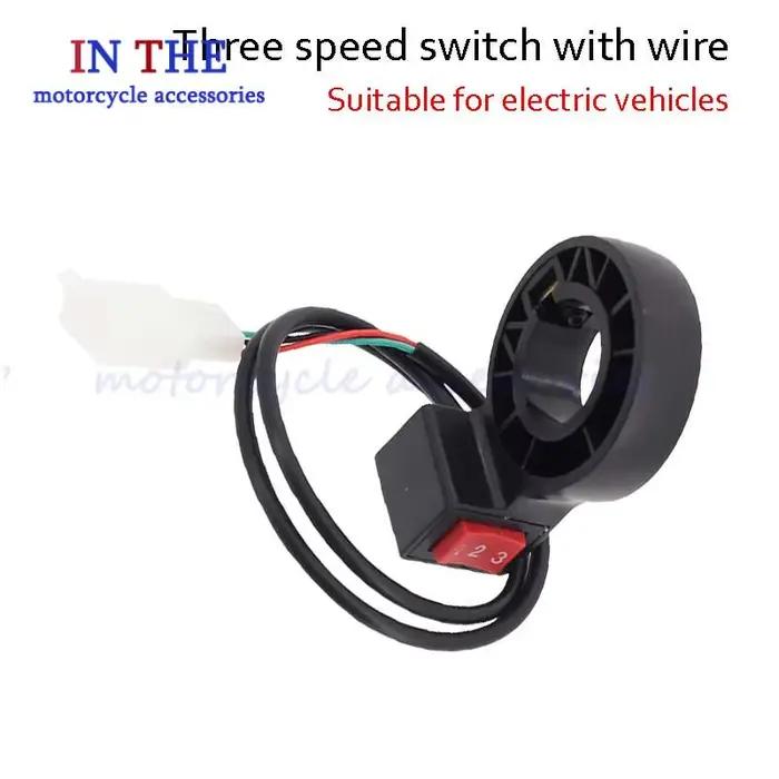 Interrupteur à trois vitesses personnalisé avec fil pour véhicules électriques, parfaitement adapté à un interrupteur trois-en-un