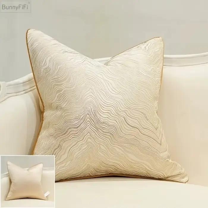 Housse de coussin de luxe en Jacquard