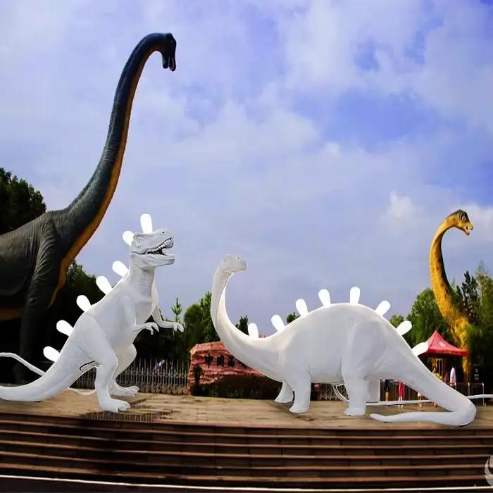 JURASSIC dinosaure lampes de Table pour chambre résine Brontosaurus t-rex Led lampe de bureau Luminaire maison art décor luminaires