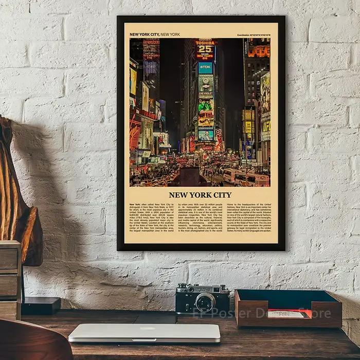 Affiche de Ville de Voyage dans le Monde