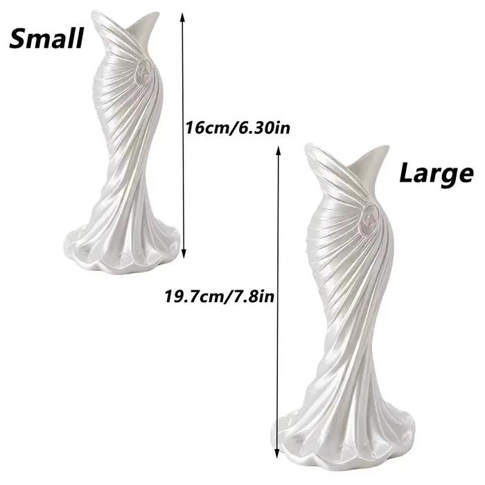 Vases à fleurs imprimés en 3D en forme de robe