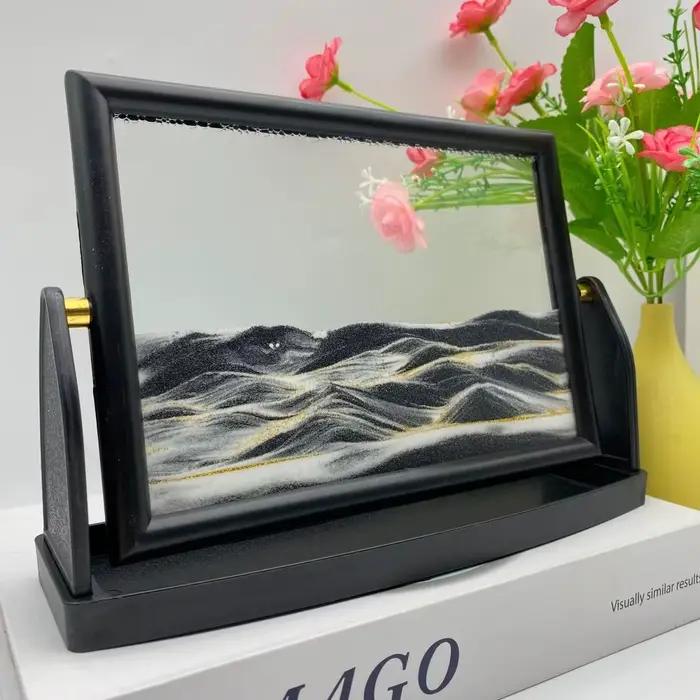 Tableau d'art de sable mouvant rotatif