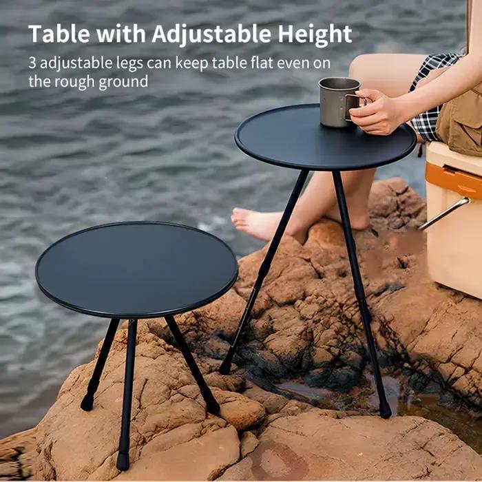 Table ronde pliante télescopique Portable