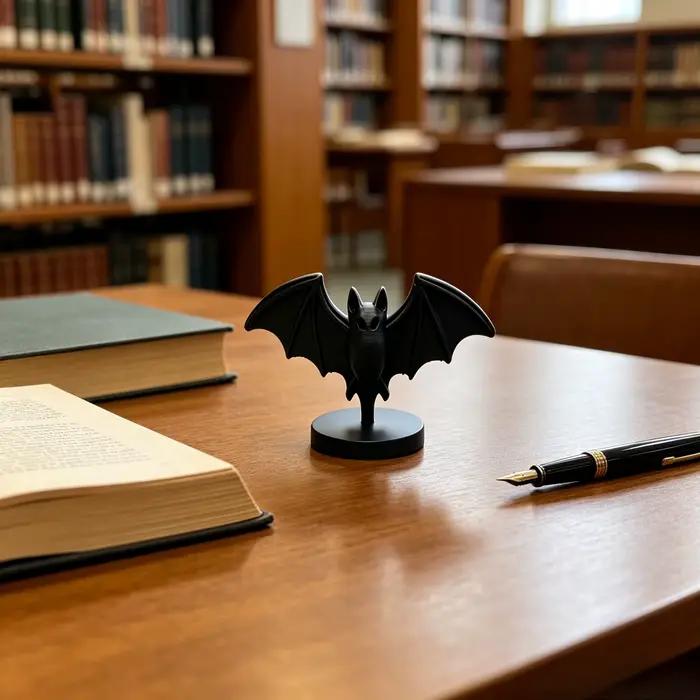 Figurine de chauve-souris noire