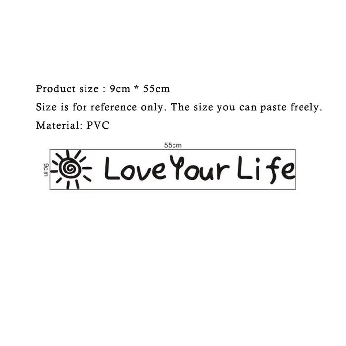 Autocollant Mural inspirant Love Your Life