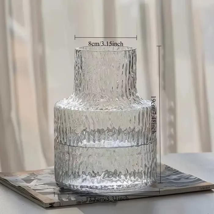Vase en verre texturé Ripple