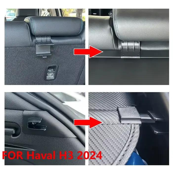 Housse de chargement rétractable pour Haval H3 2024, organisateur de coffre, bouclier de confidentialité, accessoire automobile