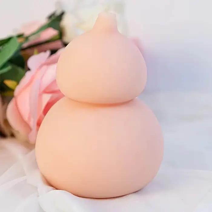 Sculpture de gourde au toucher doux et unique