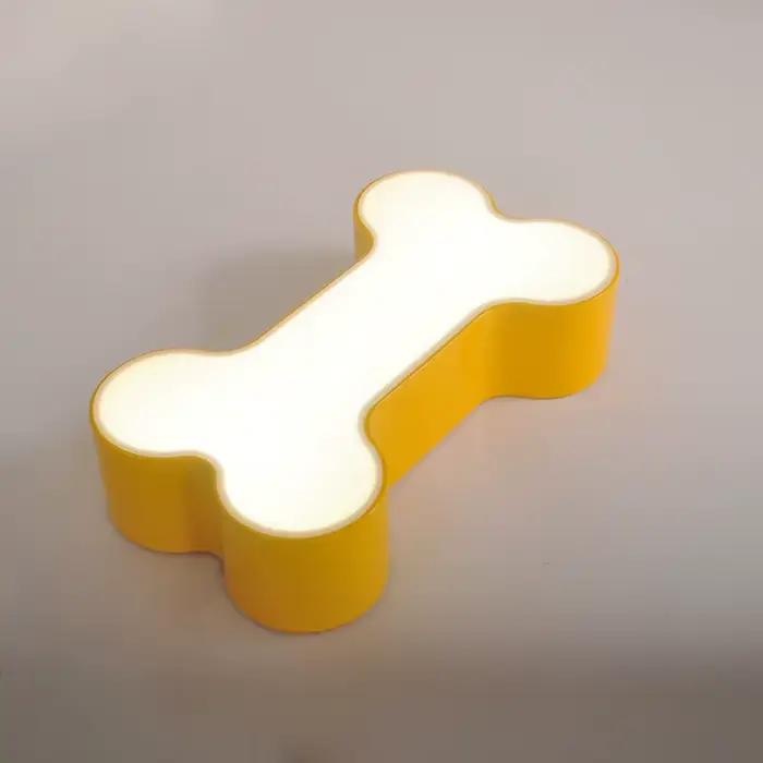 2025 moderne bref corps coloré chambre acrylique LED plafonnier maison déco chambre d'enfants os de chien fer plafonnier