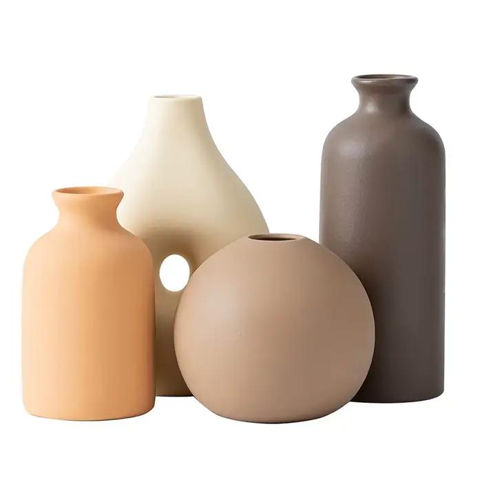 Vase en céramique Pot de fleur blanc