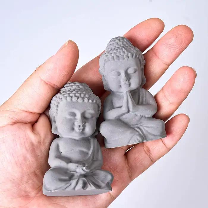 Moule en silicone Bouddha pour bougies créatives, DIY, fabrication artisanale, savon d'aromathérapie, plâtre, résine, moules de moulage, décoration d'église