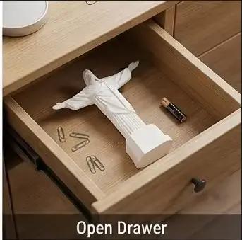 Nouvelle Statue de Christ Rédempteur Imprimée en 3D, Sculpture de Jésus en Résine Blanche, Ornement Religieux de Bureau, Symbole du Rio
