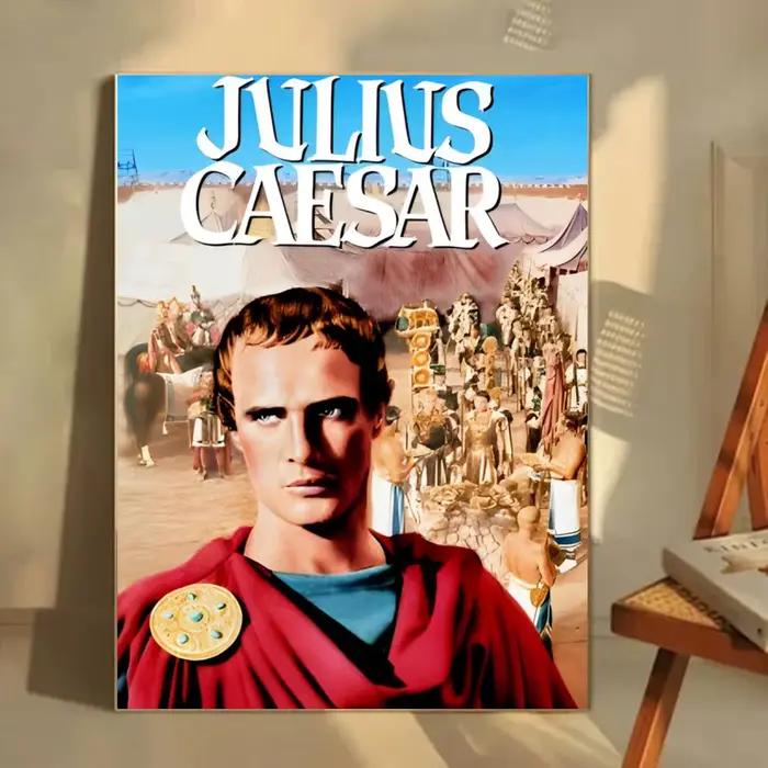 Affiche en plastique haute définition G-Gaius Julius Caesar moderne pour salon bar ou cadeau historique
